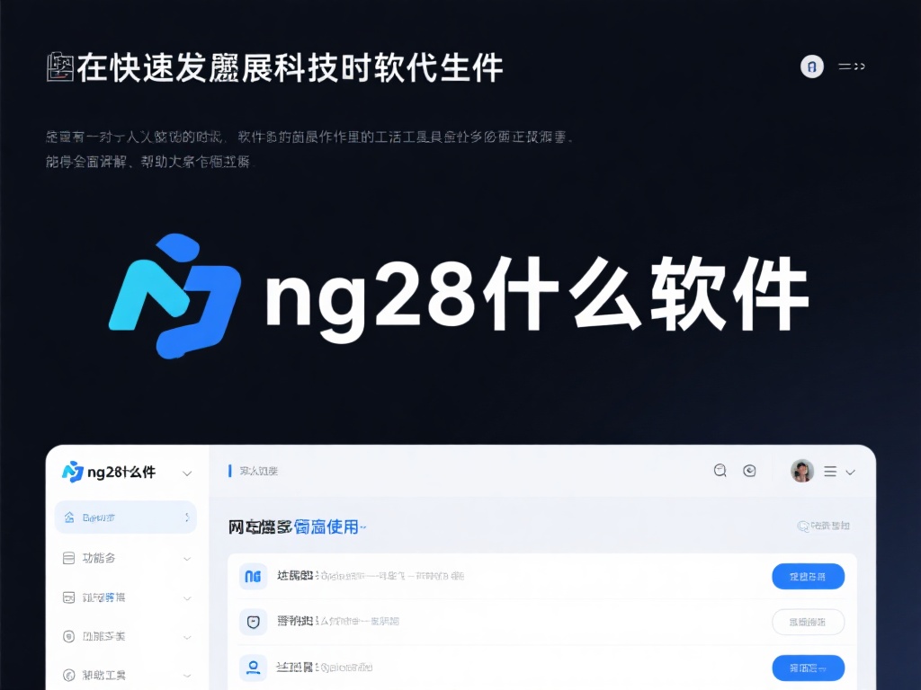 NG28是什么软件及其主要功能解析 在快速发展的科技时代,软件是我们生活和工作中必不可