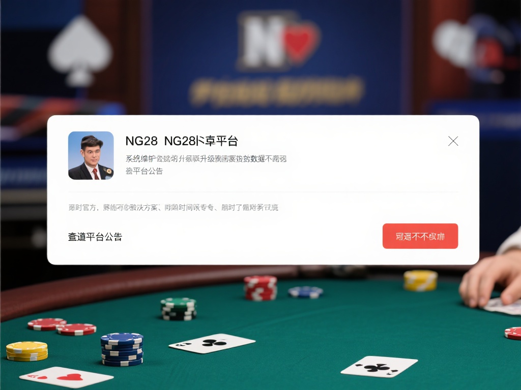 详细解析NG28扑克取回操作方法 方法三:检查平台公告
如果因NG28扑克平台本身